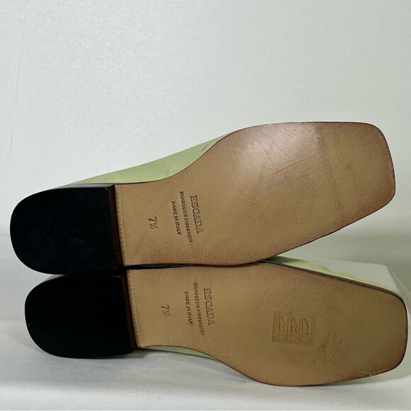 ESCADA Genuine Leather Hand Sewn Moccasin Loafers Size 7.5 - Picture 11 of 11